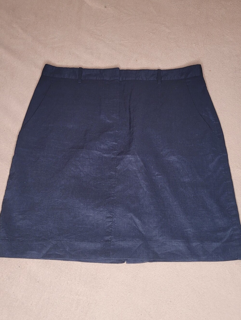 Theory Navy Mini Skirt with Belt Loops and Pockets